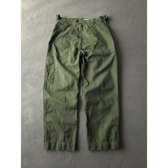 Guy Leroy Other - Vintage 1960s Guy Leroy Green Cotton Twill Mechanic Pants Military Style 32 x 27
